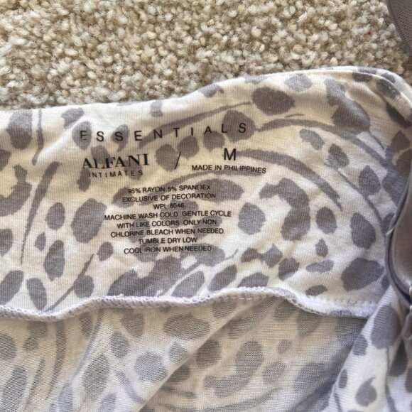 Y2K Babydoll Leopard Polka Dot Gray & White Cami Mini Dress M - Picture 8 of 8